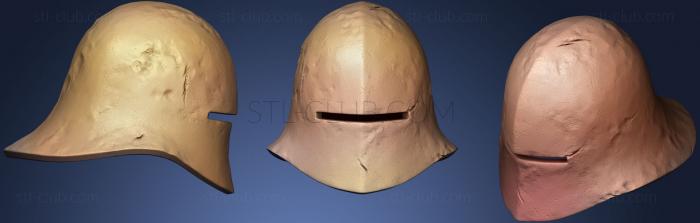 3D модель Средневековый шлем 8 (STL)